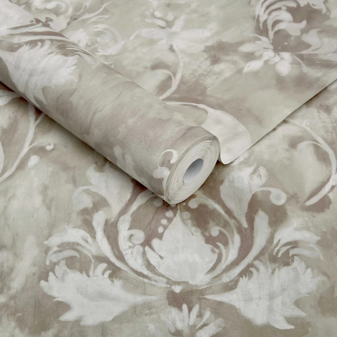 Ornamenta Sand Neutral Luxury Damask Wallpaper - 1838 wallcoverings