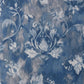 Ornamenta Indigo Blue Luxury Damask Wallpaper - 1838 wallcoverings