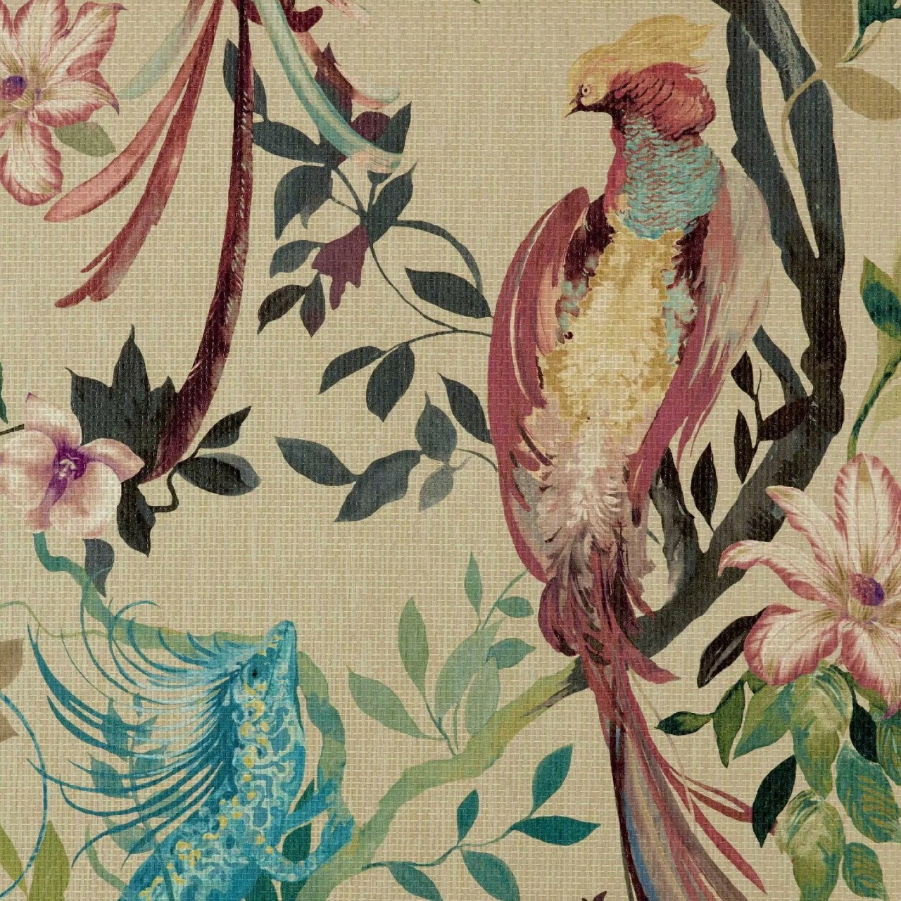 Bird Sonnet Lacquer Luxury Paperweave Wall Mural - 1838 wallcoverings