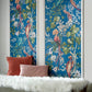 Bird Sonnet Royal Blue Luxury Bird Wallpaper - 1838 wallcoverings