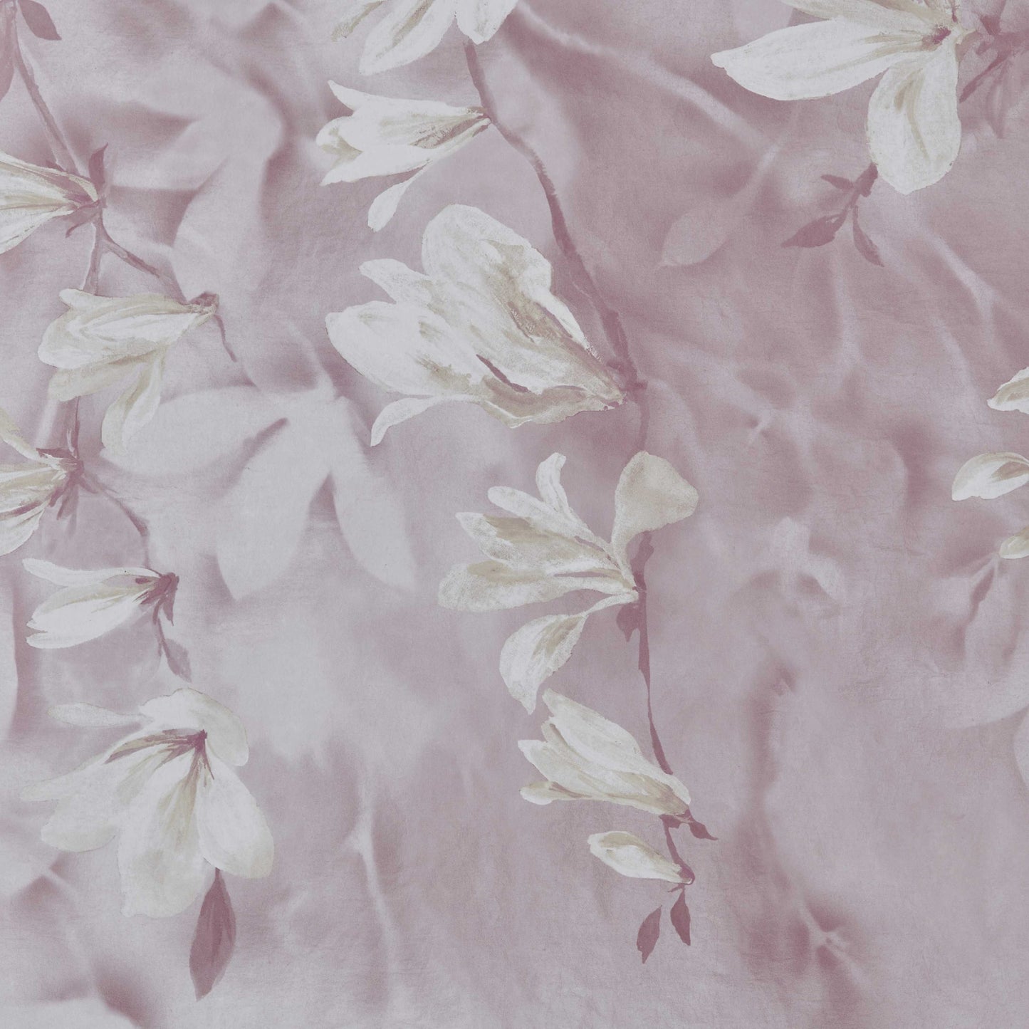 Trailing Magnolia Blush Pink Luxury Floral Wall Mural - 1838 wallcoverings