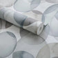 Honesty Pebble Grey Luxury Geometric Wallpaper - 1838 wallcoverings