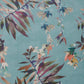 Essence Aquamarine Teal Luxury Floral Wallpaper - 1838 wallcoverings