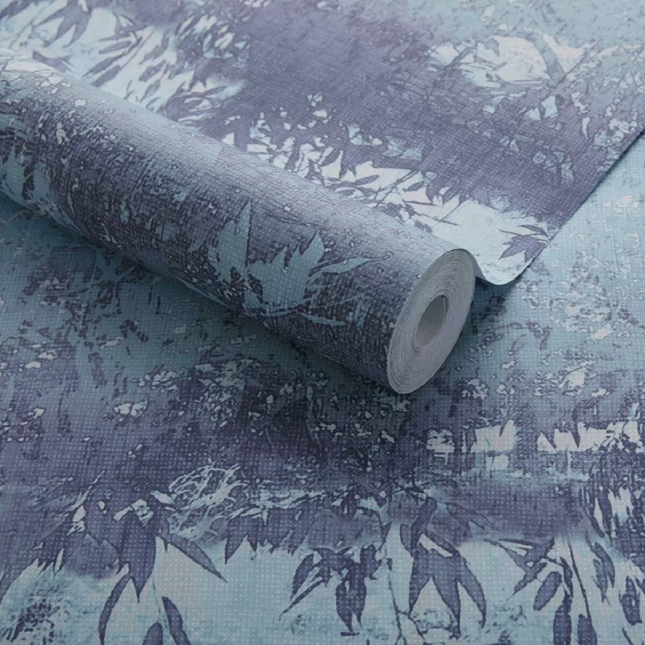 Serenity Indigo Blue Luxury Tree Wallpaper - 1838 wallcoverings