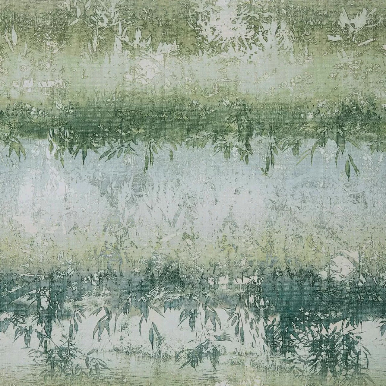 Serenity Celadon Green Luxury Tree Wallpaper - 1838 wallcoverings