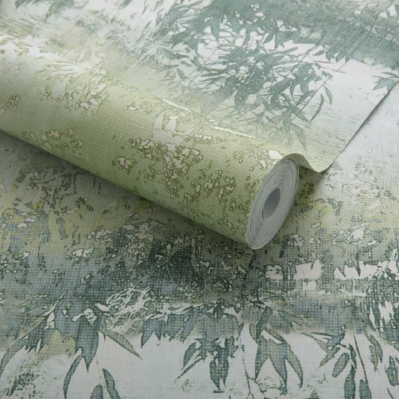 Serenity Celadon Green Luxury Tree Wallpaper - 1838 wallcoverings