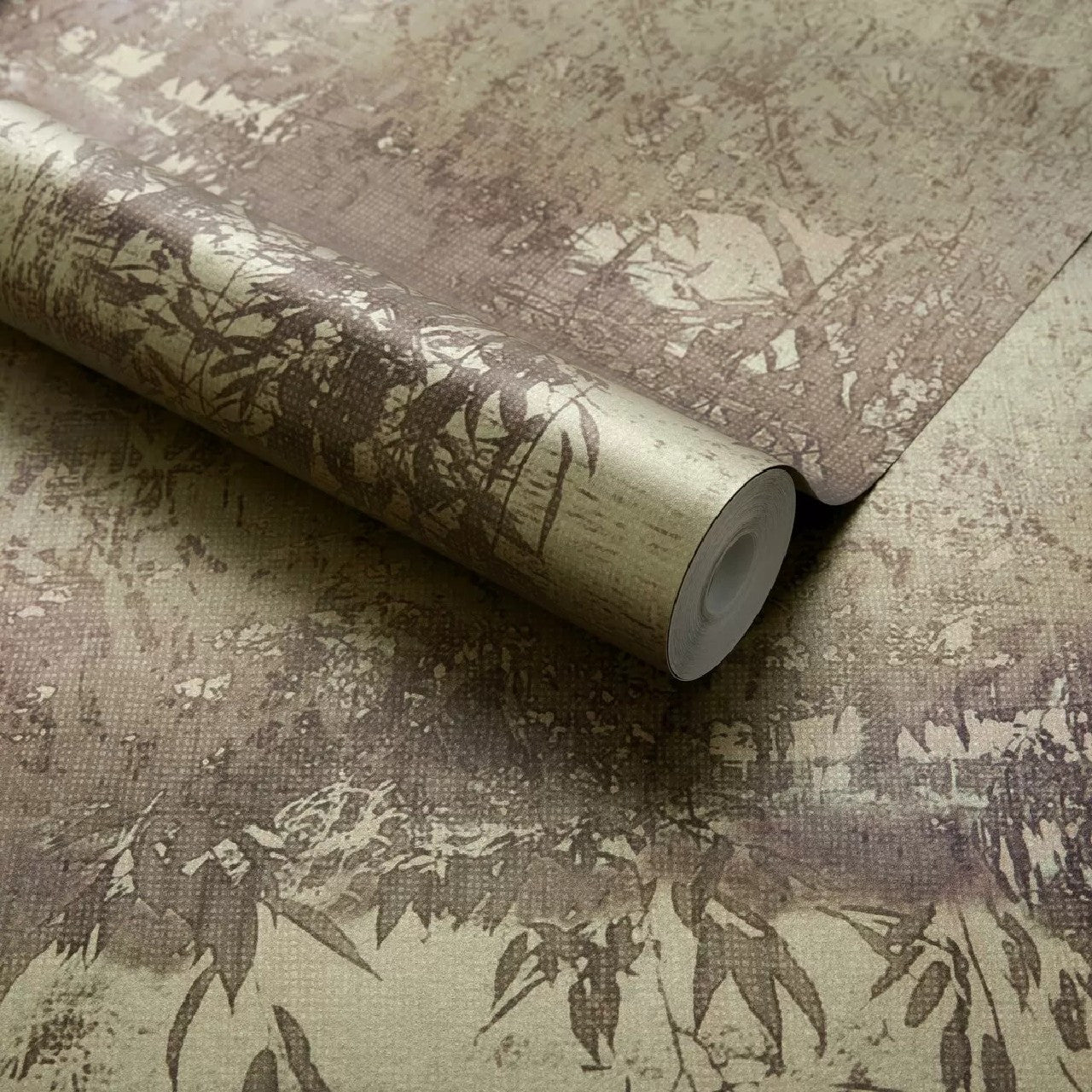 Serenity Dahlia Gold Luxury Tree Wallpaper - 1838 wallcoverings