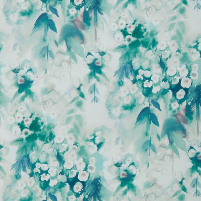 Cascade Clover Green Luxury Floral Wallpaper - 1838 wallcoverings