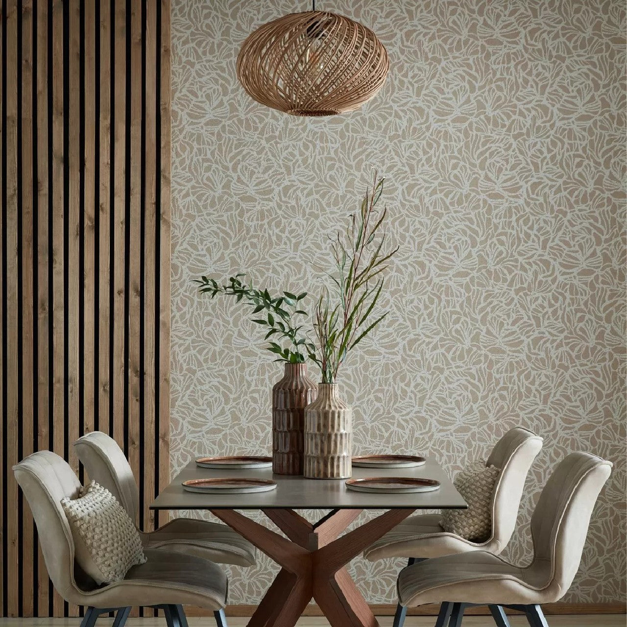 Purity Cork Luxury Patterned Wallpaper - 1838 wallcoverings