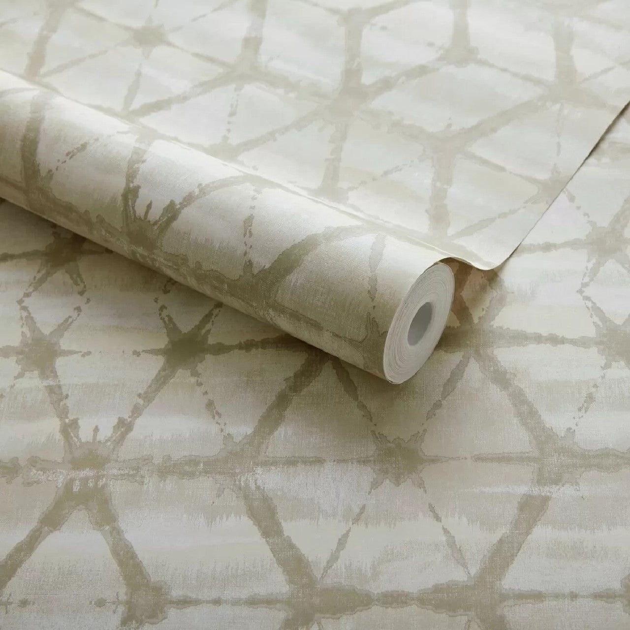 Mineral Butter Cream Luxury Geometric Wallpaper - 1838 wallcoverings