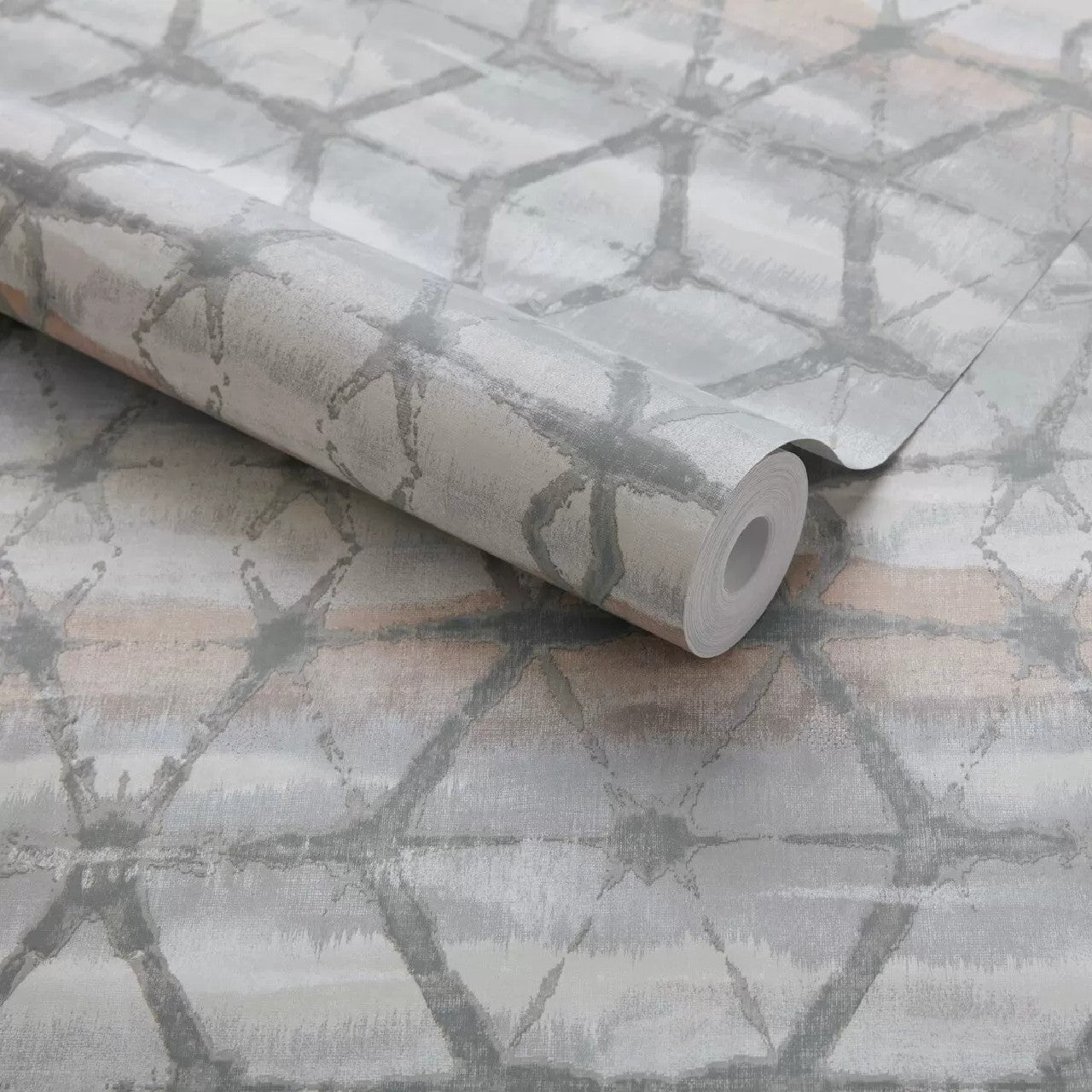 Mineral Marble Grey Luxury Geometric Wallpaper - 1838 wallcoverings