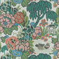 V&A Mandarin Garden - Coral Wallpaper - 1838 wallcoverings