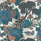 V&A Mandarin Garden - Ink Wallpaper - 1838 wallcoverings