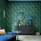 V&A Mandarin Garden - Jade Green Wallpaper - 1838 wallcoverings