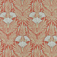 V&A Floral Fanfare - Coral Wallpaper - 1838 wallcoverings