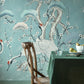 V&A Kyoto Blossom - Mist Blue Wall Mural - 1838 wallcoverings