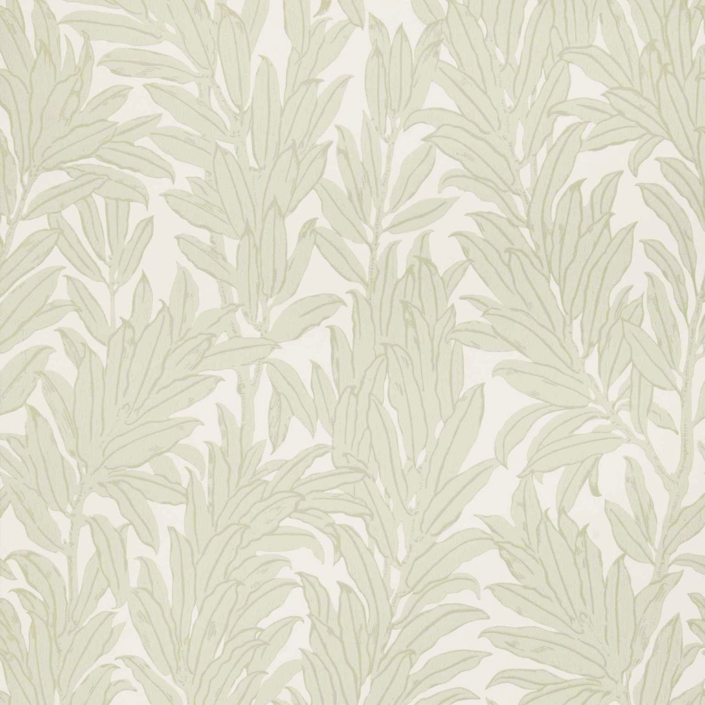 V&A Laurel Leaf - Natural Wallpaper - 1838 wallcoverings