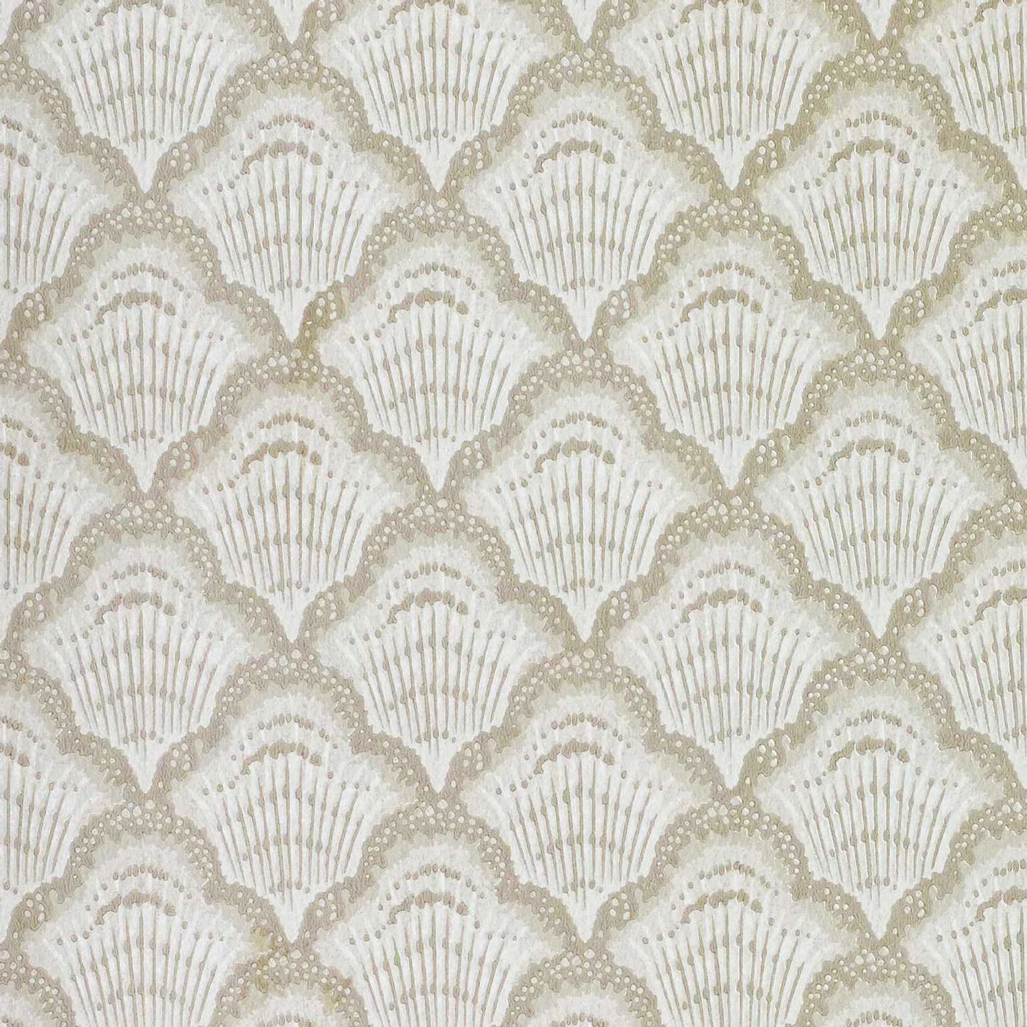 V&A Calico Shell - Ivory Wallpaper - 1838 wallcoverings