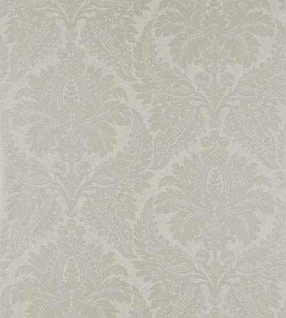 Malmaison Damask Wallpaper - White - Zoffany