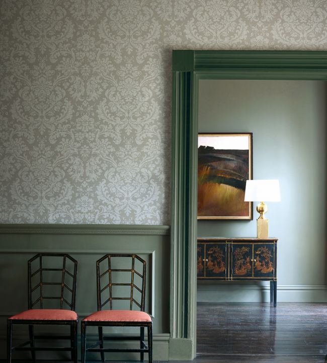 Tours Wallpaper - Gray - Zoffany