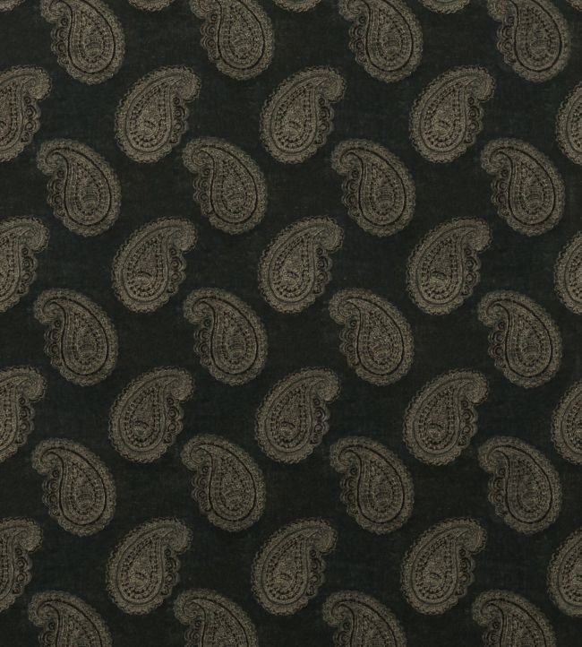 Orissa Velvet Fabric - Black - Zoffany