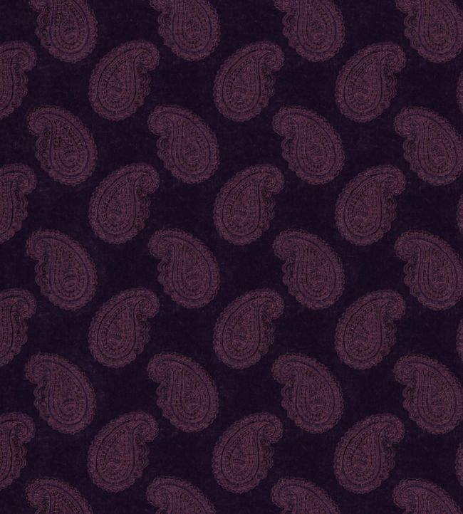 Orissa Velvet Fabric - Purple - Zoffany