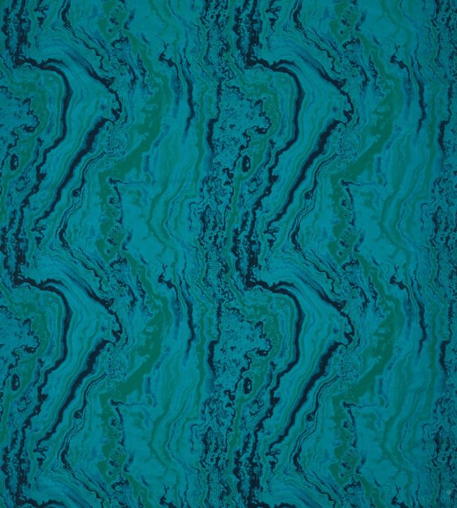 Serpentine Fabric -  Teal - Zoffany