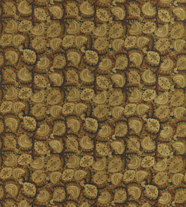 Suzani Archive Embroidery Fabric - Yellow - Zoffany