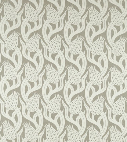 Persian Tulip Weave Fabric - Gray - Zoffany