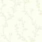 Milton Natural Luxury Leaf Wallpaper - 1838 wallcoverings