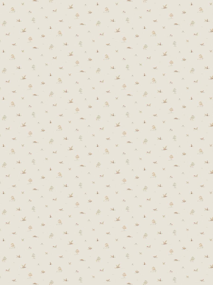 Little Fox Wallpaper - Cream - Borastapeter