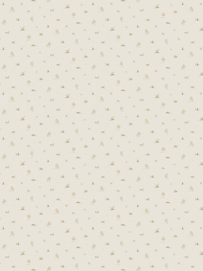 Little Fox Wallpaper - Cream - Borastapeter