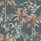 Jungle Friends Wallpaper - Teal - Borastapeter