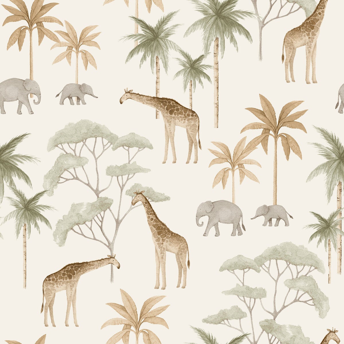 Savannah Wallpaper - Multicolor - Borastapeter