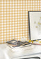 Vichy Room Wallpaper - Yellow