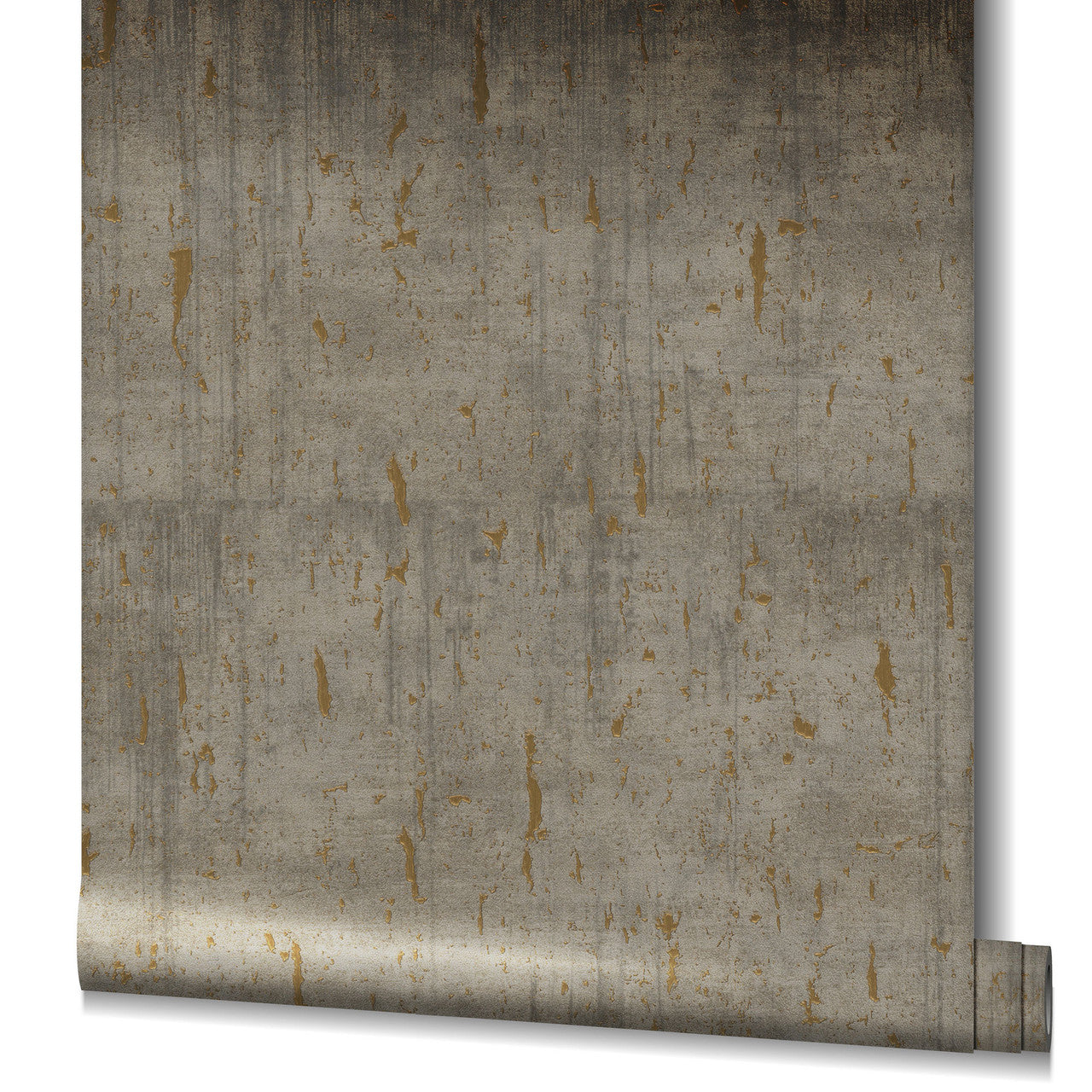 Aged Concrete Natural Opulence Greige Wallpaper - Galerie
