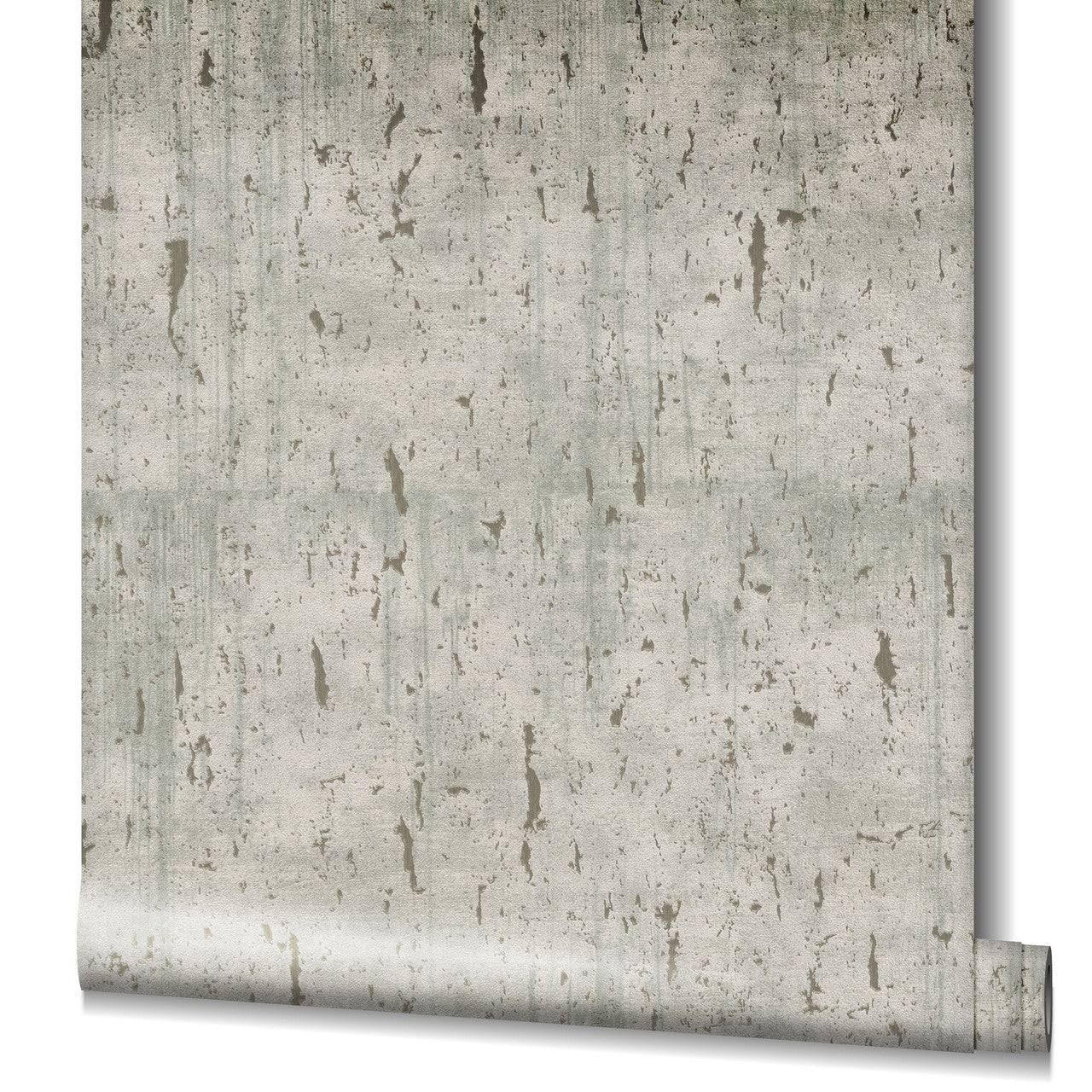 Aged Concrete Natural Opulence Greige Wallpaper - Galerie
