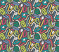 Squiggle Wallpaper - Onyx Bright - Ohpopsi