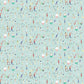 Alphabet People Mint Wide-Width Wallpaper 