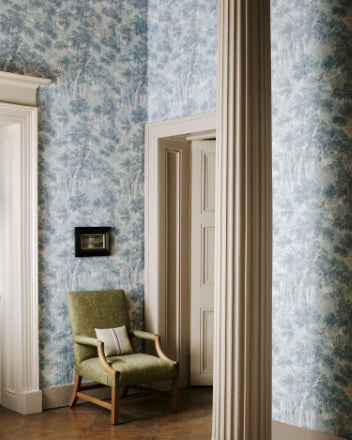 Arden Wallpaper - Old Blue - Colefax & Fowler