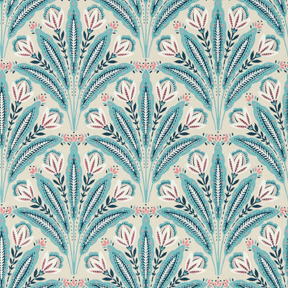 Attingham Wallpaper - Mineral - Clarke & Clarke