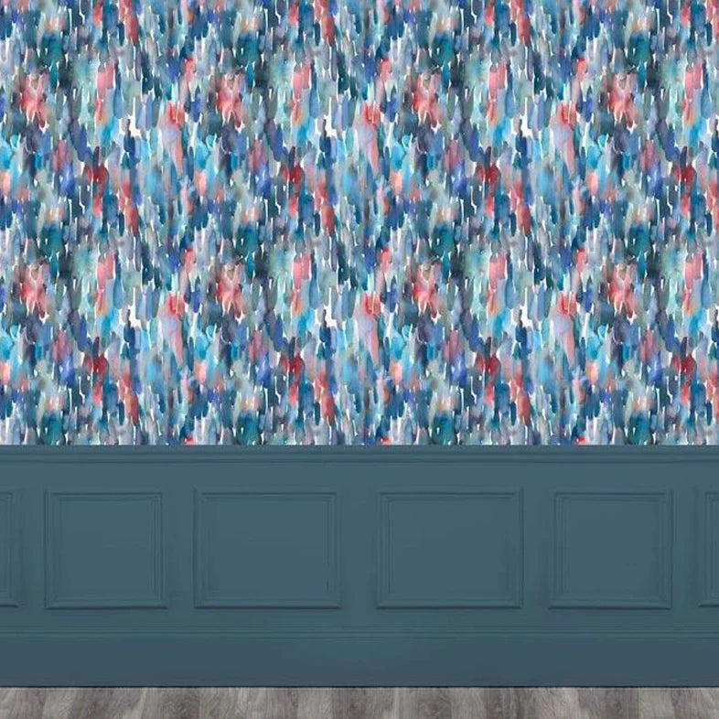 Azima Cobalt Wide-Width Room Wallpaper - 