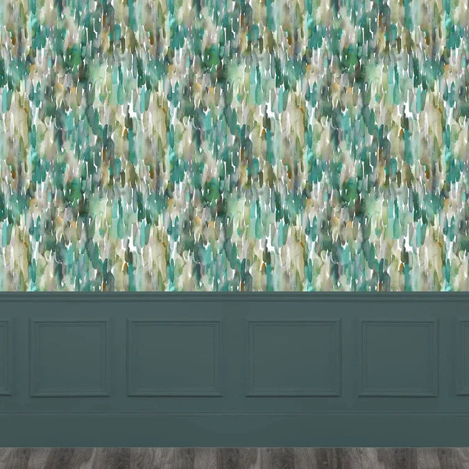 Azima Emerald Wide-Width Room Wallpaper - 