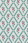 Wild Strawberry Trellis Fabric - Teal - Barneby Gates