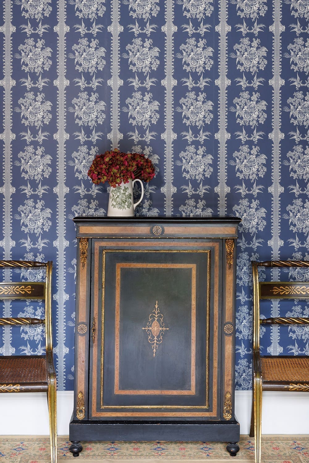 Asiatic Pheasant Wallpaper - Blue - Barneby Gates