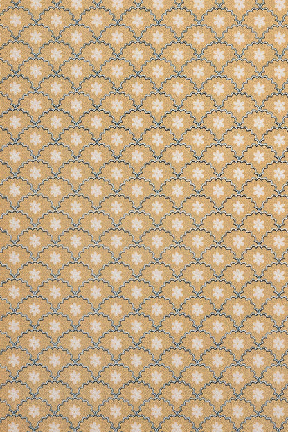 Daisy Scallops Wallpaper - Sand - Barneby Gates