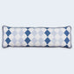 Quilted Harlequin Cushion - Blue - Barneby Gates