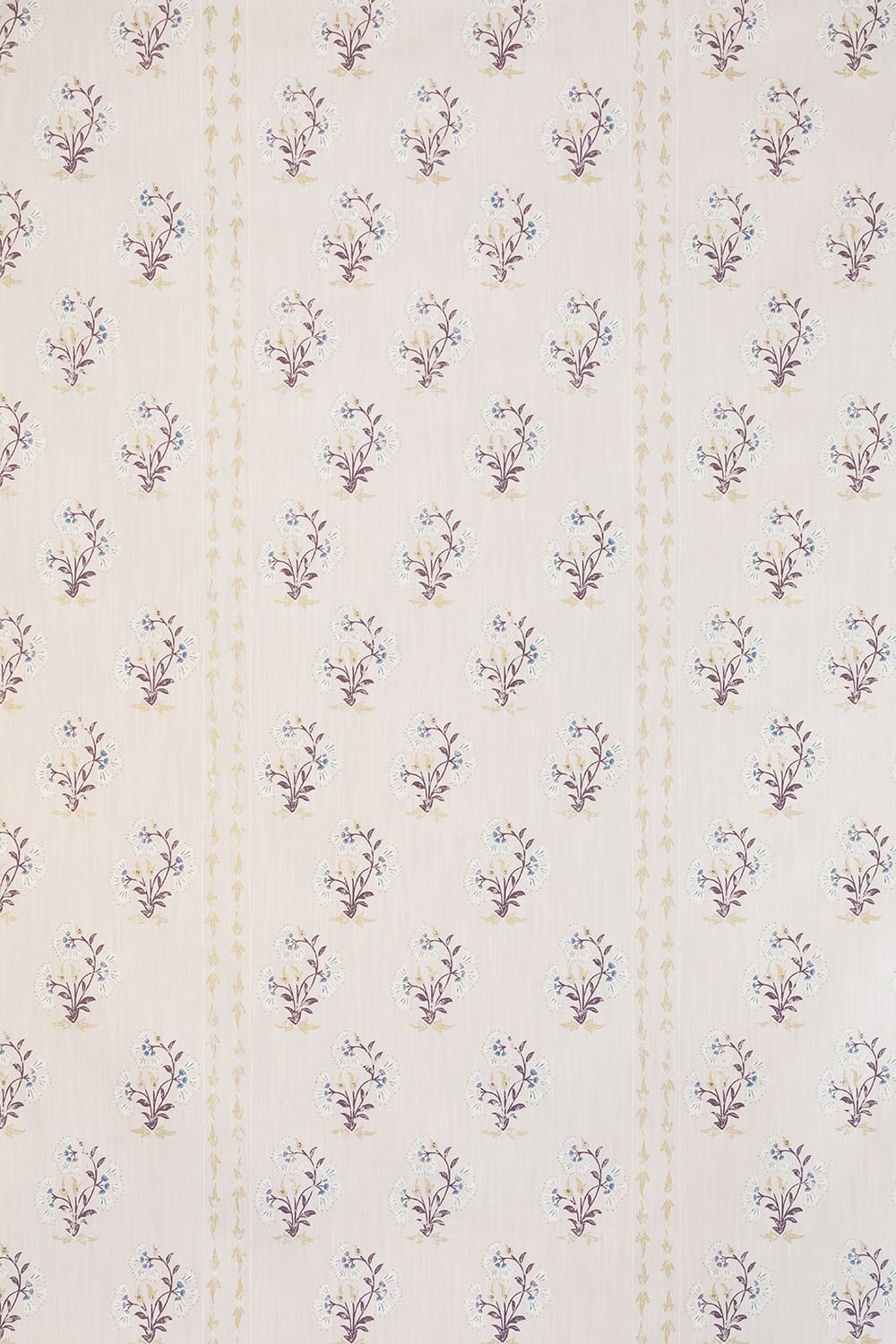 Maharani Block Print Fabric - Cream - Barneby Gates