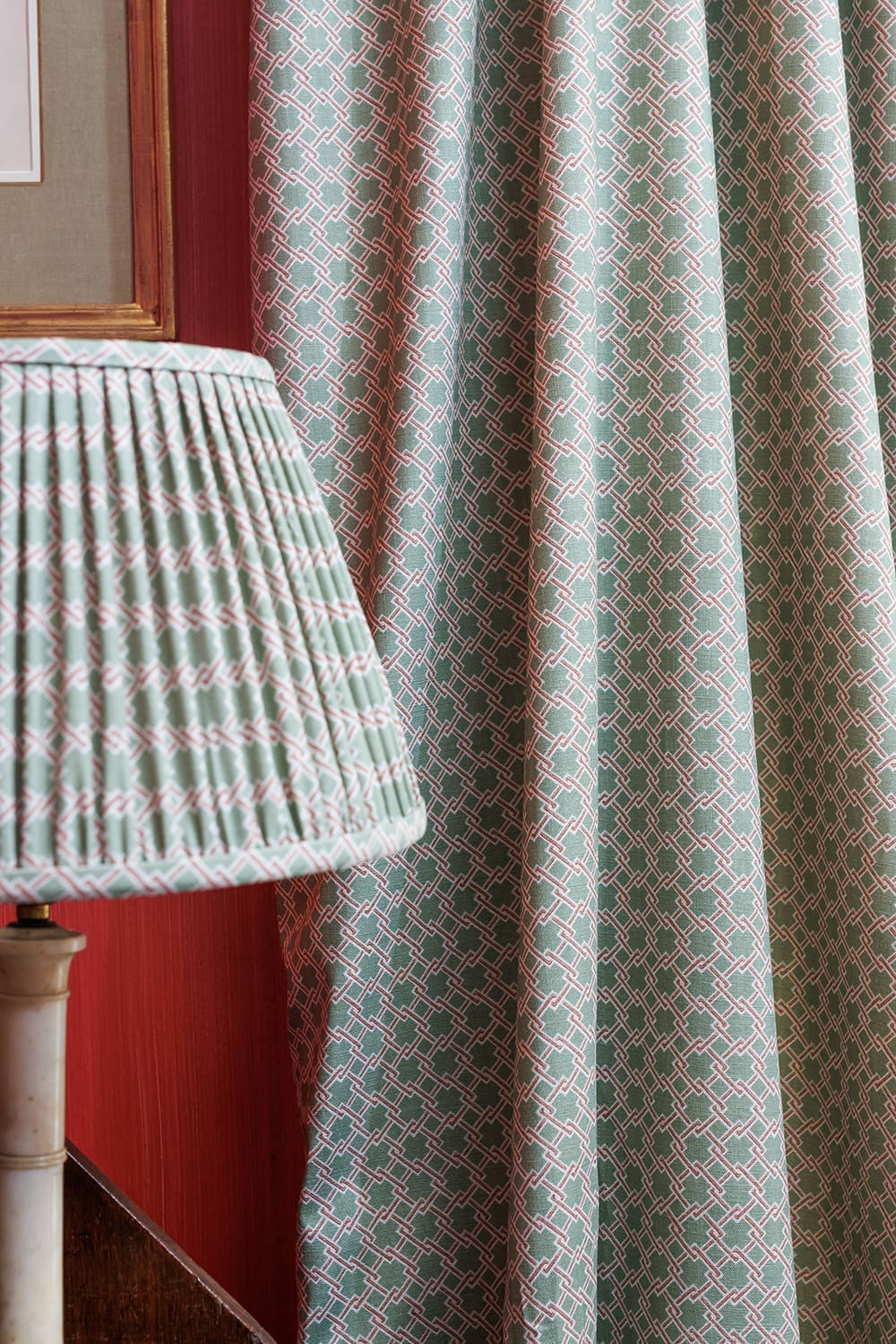 Lattice Cane Fabric - Green - Barneby Gates