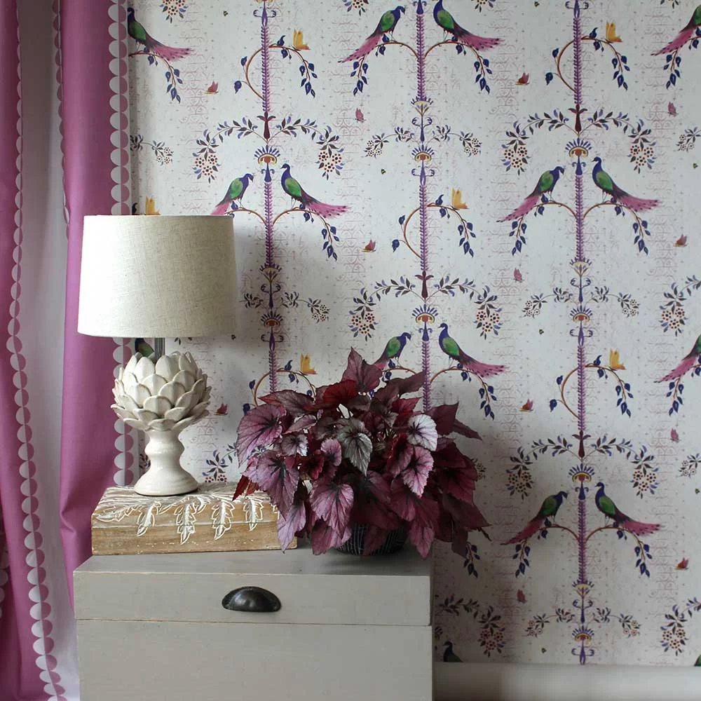 Boboli Wallpaper - Orchid - Petronella Hall